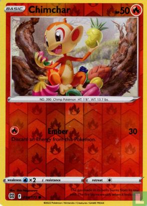 Chimchar (reversed holo) - Afbeelding 1