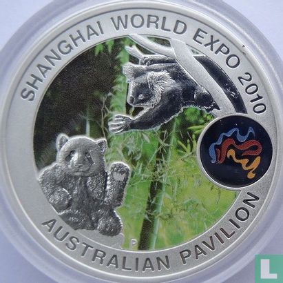 Australia 1 dollar 2010 "Shanghai World Expo - Panda and koala" - Image 2