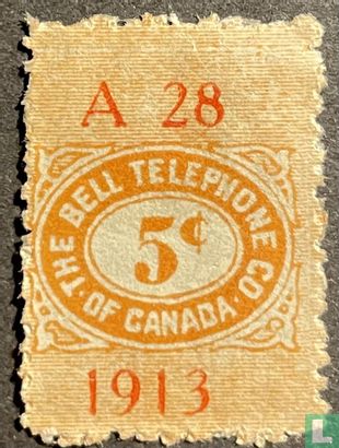 Bell Telephone Co. of Canada Stamp TBT57 ($0.05)