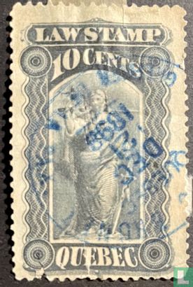Quebec law stamp QL32 ($0.10)