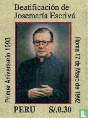 1st anniversary of the beatification of Saint Josemaría Escrivá