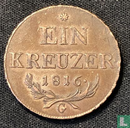 Autriche 1 kreuzer 1816 (G)  - Image 1