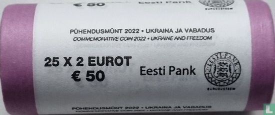 Estonia 2 euro 2022 (roll) "Ukraine and Freedom" - Image 3