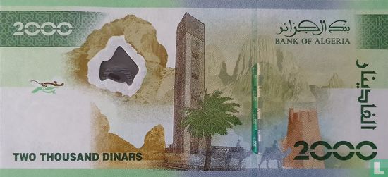 Algerije 2000 Dinars - Afbeelding 2