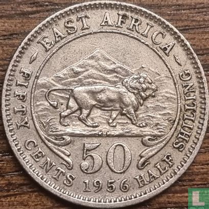 Oost-Afrika 50 cents 1956 (KN) - Afbeelding 1