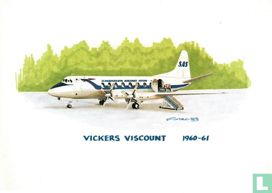 SAS Scandinavian Airlines - Vickers Viscount - Image 1