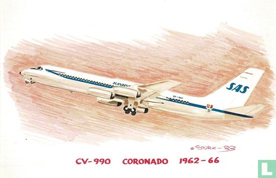 SAS Scandinavian Airlines - Convair CV-880 - Afbeelding 1