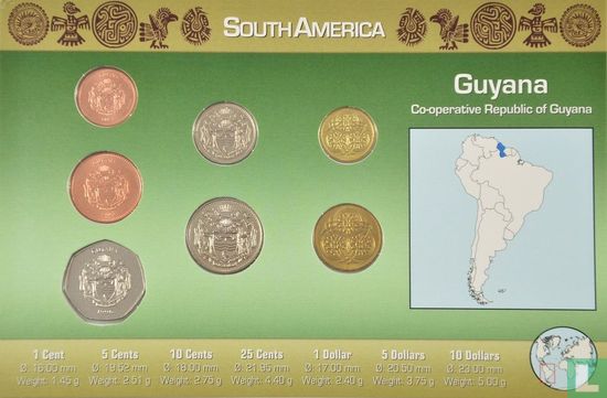 Guyana combinatie set "Coins of the World" - Afbeelding 2
