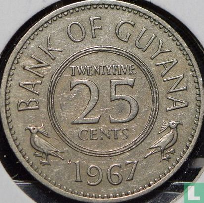 Guyana 25 cents 1967 - Afbeelding 1