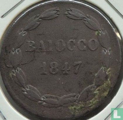 États pontificaux 1 baiocco 1847 (I R) - Image 1
