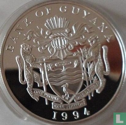 Guyana 50 dollars 1994 (PROOF) "Royal visit" - Image 1