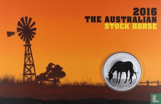 Australië 1 dollar 2016 (folder) "Australian Stock Horse" - Afbeelding 1