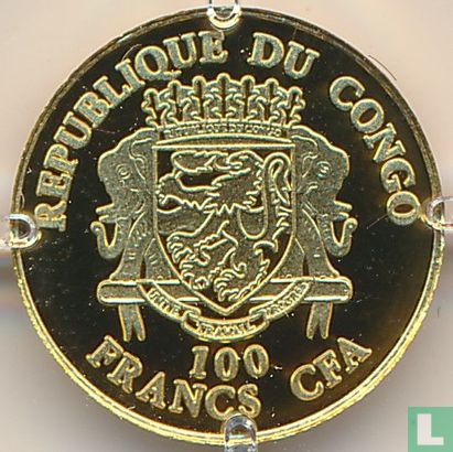 Congo-Brazzaville 100 francs 2022 (PROOF) "425th anniversary First edition of Romeo and Juliet" - Afbeelding 2