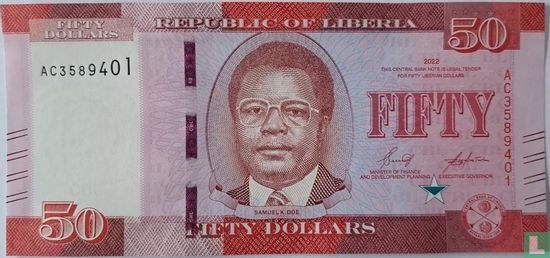 Liberia 50 Dollars  - Afbeelding 1