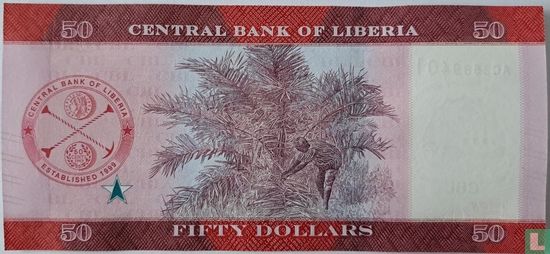 Liberia 50 Dollars  - Afbeelding 2