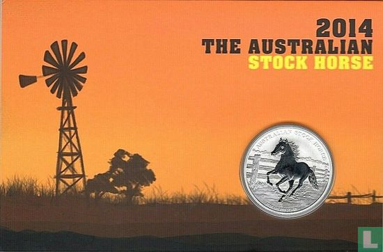 Australien 1 Dollar 2014 (Folder) "Australian Stock Horse" - Bild 1