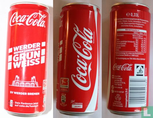 Coca-Cola - Werder Bremen lebenslang grün weiss