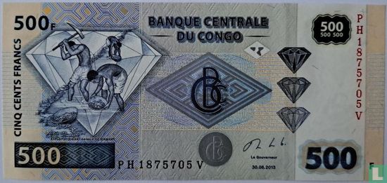 Congo 500 Francs - Afbeelding 1