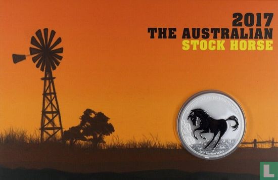 Australië 1 dollar 2017 (folder) "Australian Stock Horse" - Afbeelding 1