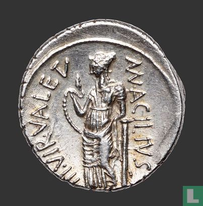 Denarius Manius Acilius Glabrio - Afbeelding 2