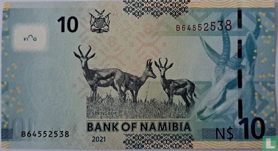 Namibië 10 Namibia Dollars  - Afbeelding 2