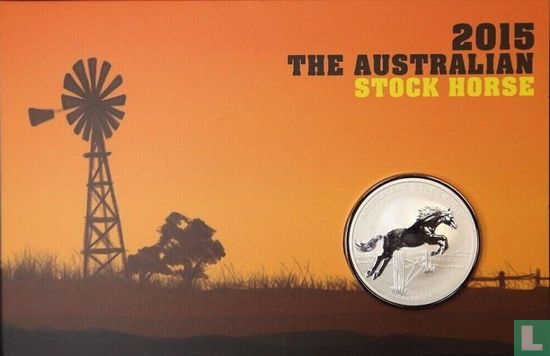 Australia 1 dollar 2015 (folder) "Australian Stock Horse" - Image 1