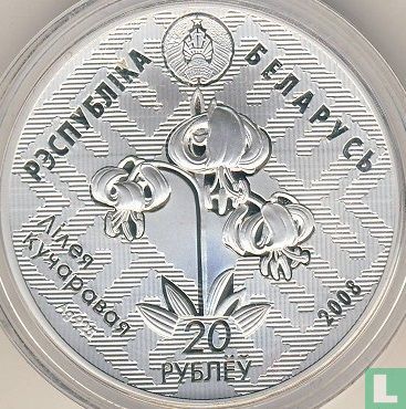 Belarus 20 rubles 2008 (PROOF) "Lipichanskaya Pushcha wildlife reserve" - Image 1