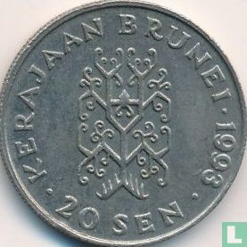 Brunei 20 sen 1993 (type 1) - Image 1