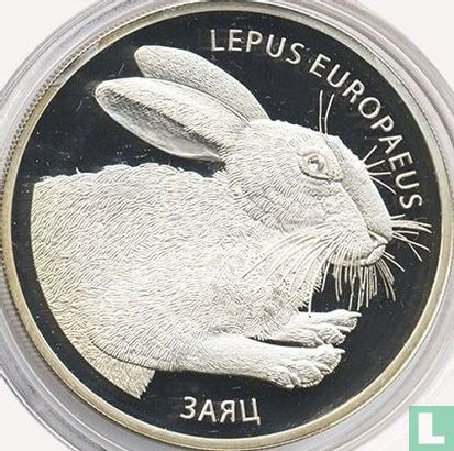 Belarus 20 rubles 2014 (PROOF) "Hare" - Image 2