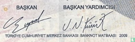 Turkije 5 Lira  (prefix D) - Afbeelding 3