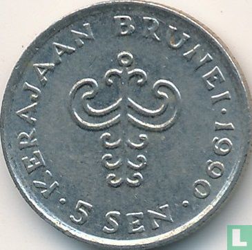 Brunei 5 sen 1990 - Image 1
