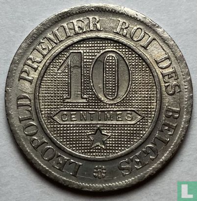 België 10 centimes 1862 (misslag) - Afbeelding 2