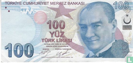 Türkei 100 Lirasi (Präfix b) - Bild 1