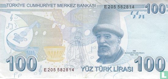 Türkei 100 Lirasi (Präfix b) - Bild 2