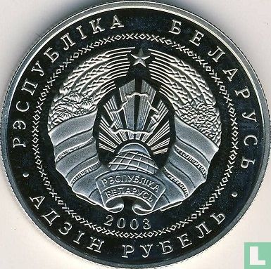 Belarus 1 ruble 2003 (PROOFLIKE) "Narochansky National Park" - Image 1