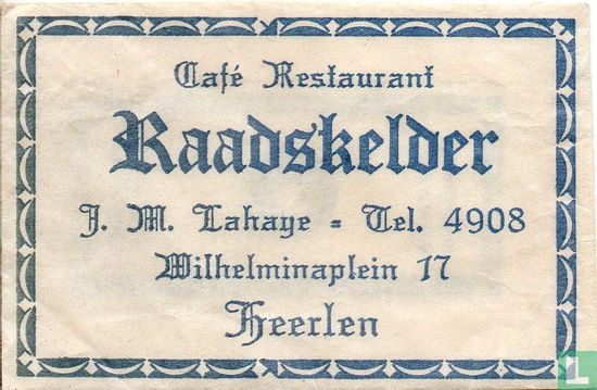 Café Restaurant Raadskelder - Afbeelding 1