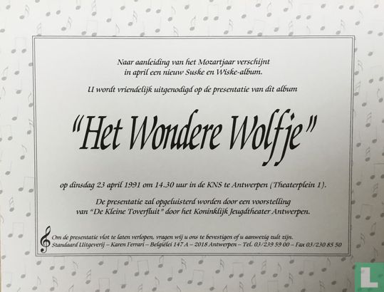 Uitnodiging - Het wondere wolfje - Afbeelding 2