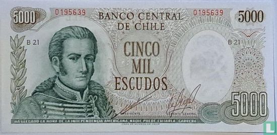 Chili 5000 Escudos (series B) - Afbeelding 1