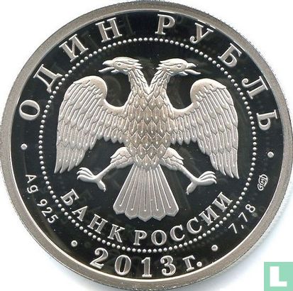 Russia 1 ruble 2013 (PROOF) "Tupolev Ant-25" - Image 1