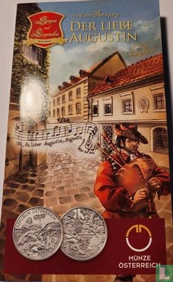 Autriche 10 euro 2011 (folder) "Der liebe Augustin" - Image 1
