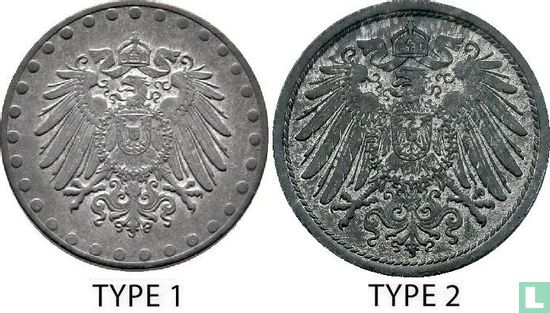 Empire allemand 10 pfennig 1917 (sans marque d'atelier - type 2) - Image 3