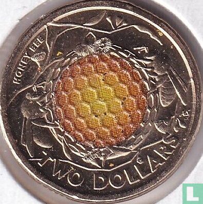 Australia 2 dollars 2022 (without C) "Bicentenary of honey bee industry" - Image 2