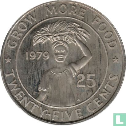Liberia 25 cents 1979 (PROOF) "FAO - Organization of African Unity meeting" - Image 1