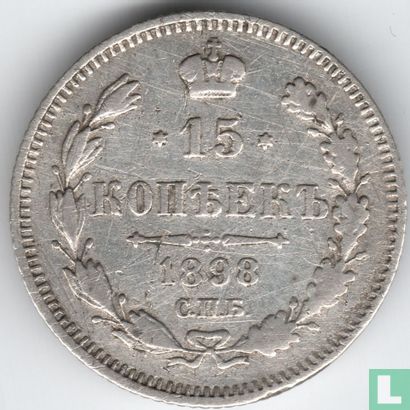 Russie 15 kopecks 1898 - Image 1
