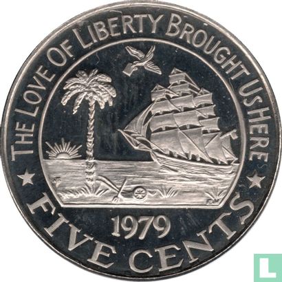 Liberia 5 Cent 1979 (PP) "Organization of African Unity meeting" - Bild 1