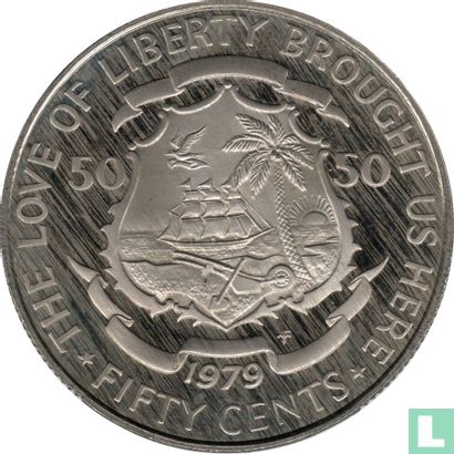 Liberia 50 cents 1979 (PROOF) "Organization of African Unity meeting" - Image 1
