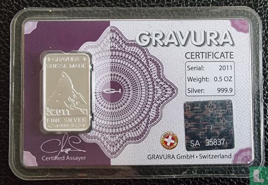 Zilverbaar - Pure Silver 999.9 Lingot (15,55 gr) 2011 - Afbeelding 1