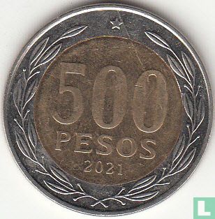 Chili 500 pesos 2021 - Afbeelding 1