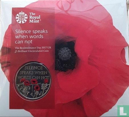 Verenigd Koninkrijk 5 pounds 2017 (folder) "Remembrance Day" - Afbeelding 1