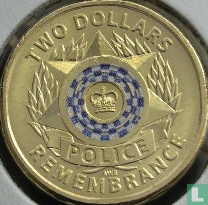 Australie 2 dollars 2019 (sans C) "Remembrance Day - Police" - Image 2